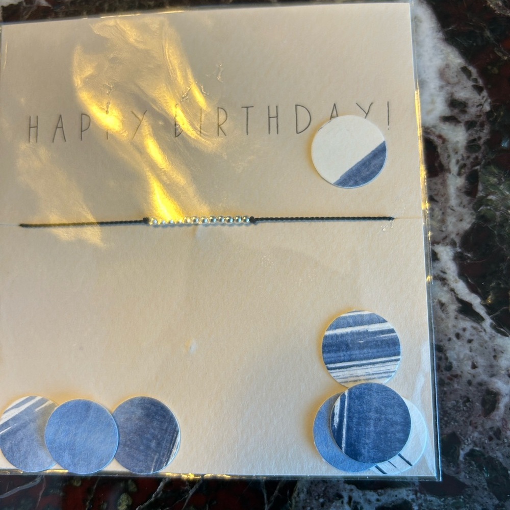 Silk bracelet in a happy birthday packet